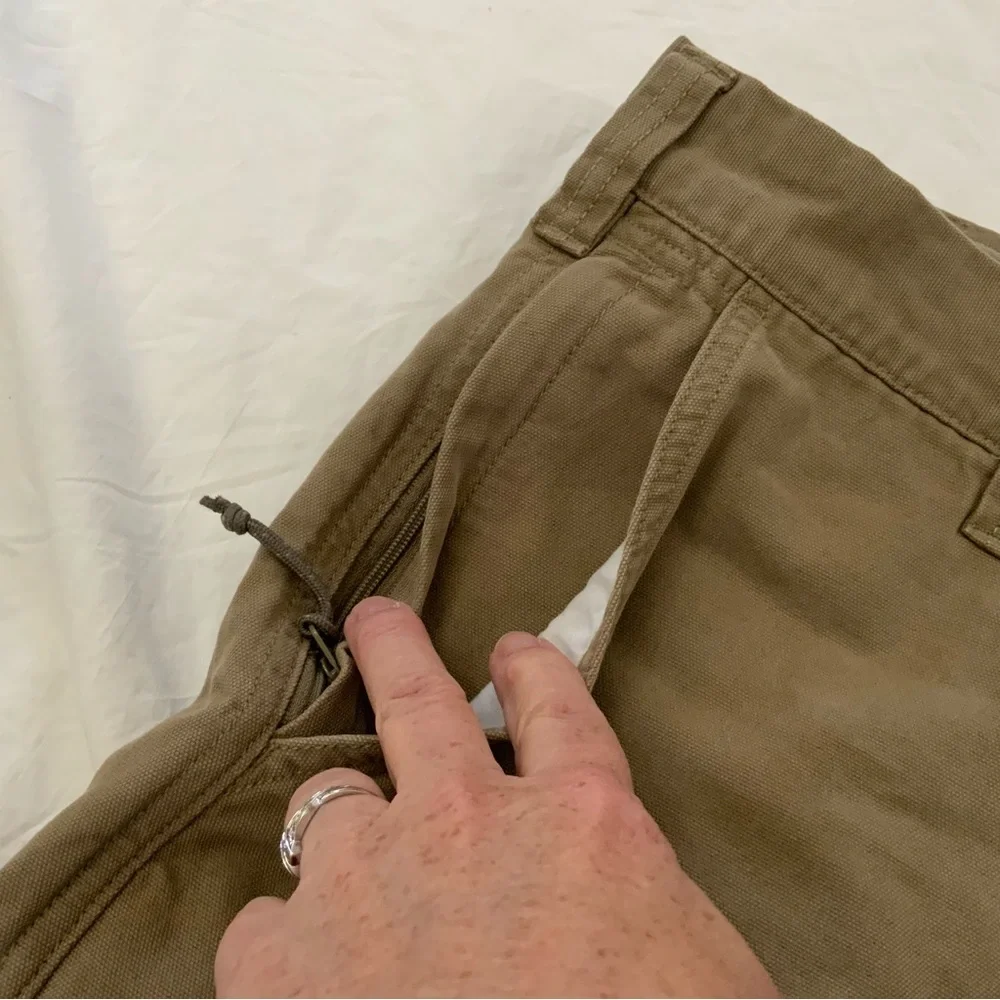 Columbia Flat Front 100% Cotton Shorts 38 Tan Hiking Fishing & other outdoor